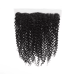 Curly Human Hair Free Part 13x4 Lace Frontal Natural Color Virgin Hair