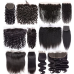 Curly Human Hair Free Part 13x4 Lace Frontal Natural Color Virgin Hair