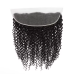 Curly Human Hair Free Part 13x4 Lace Frontal Natural Color Virgin Hair