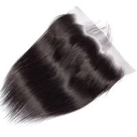 Human Hair Straight Free Part 13x4 Lace Frontal Natural Color Virgin Hair