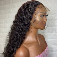 Deep Curly Transparent Lace 5x5" Lace Human Hair Wigs Brazilian Hair