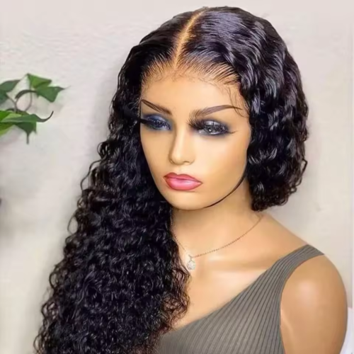 Curly Transparent Lace 360 Lace Human Hair Wigs Brazilian Hair Wigs