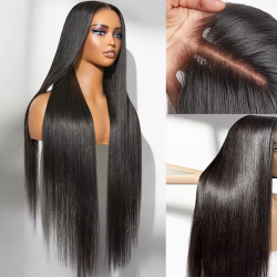 Straight Transparent Lace 13x6 Lace Front Human Hair Wigs Brazilian Wig