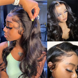 Body Wave Transparent Lace 360 Lace Human Hair Wigs Brazilian Hair Wigs