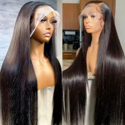 Straight Transparent Lace Full Lace Human Hair Wigs Brazilian Hair Wigs