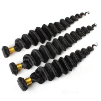 Deep Wave Brazilian Virgin 20 inches 3pcs Bundles Hair Wefts For Made Wigs