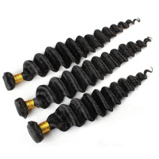 Deep Wave Brazilian Virgin 20 inches 3pcs Bundles Hair Wefts For Made Wigs