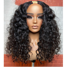 Loose Wave 22 inches 150% Density U Part Wig Human Hair Lace Wigs For Women
